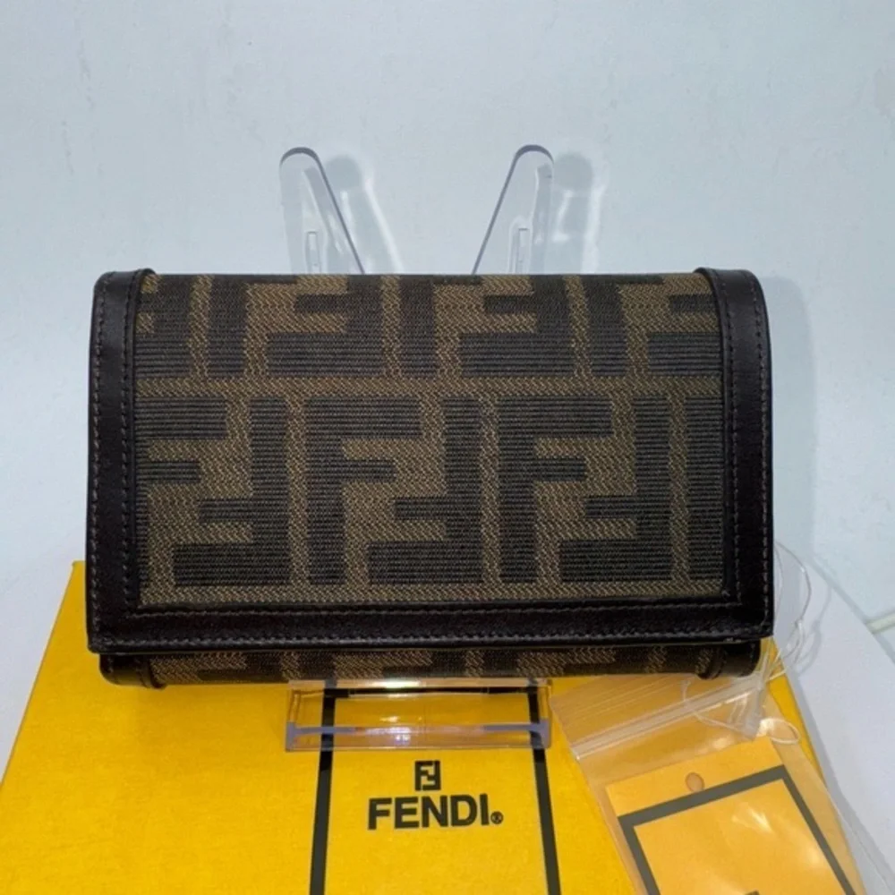 Fendi Zucca Wallet Vintage NWT